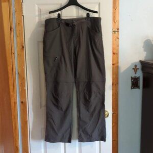 Alpine Design 38 x 34 Outdoor Hiking Zip Off Pants Utility Belted Cargo Army Grn